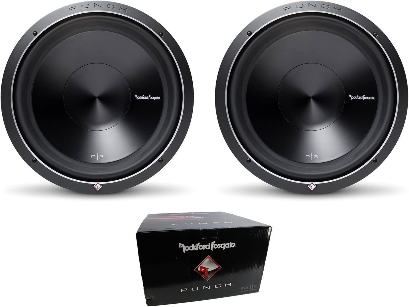 ROCKFORD FOSGATE P3D4-15 15 2400 Watt 4-Ohm Car Audio Subwoofer Sub P3D415