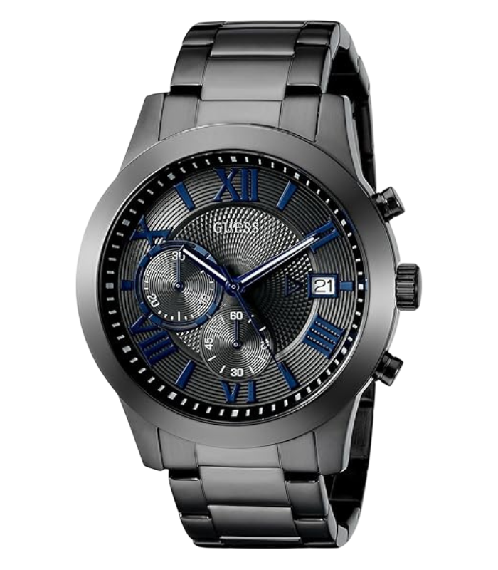 GUESS Gunmetal Chronograph Watch for Men image